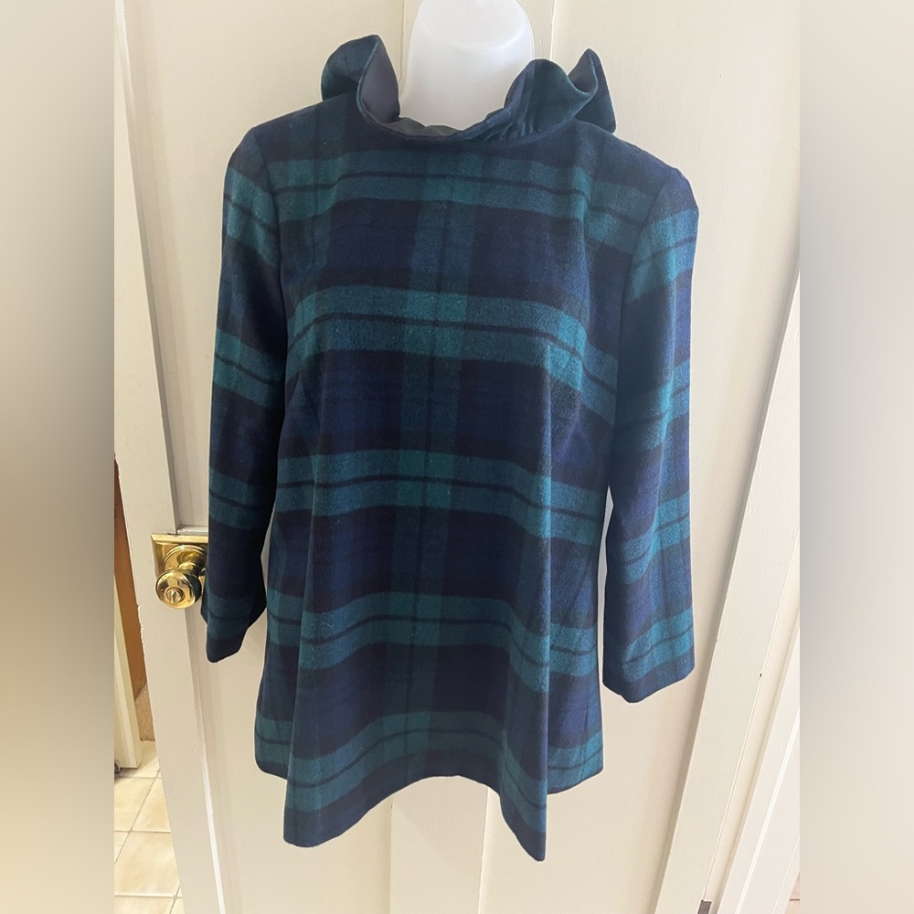 Tuckernuck black watch plaid top